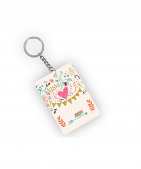 Personalised Doodle Key Chain