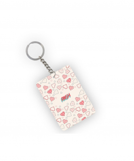 Personalised Doodle Heart Key Chain