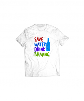 Save Water Drink Bhang Holi T-Shirt