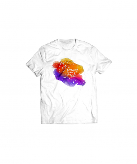 Colorful-Ink Stain Holi T-Shirt