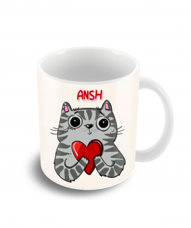 Cat Heart Coffee Mug