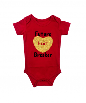 Future Heart Breaker Valentine&s Romper