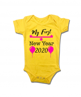 First New Year Balloon Romper
