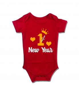 First New Year Crown Romper