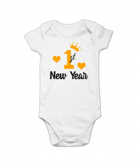 First New Year Crown Romper
