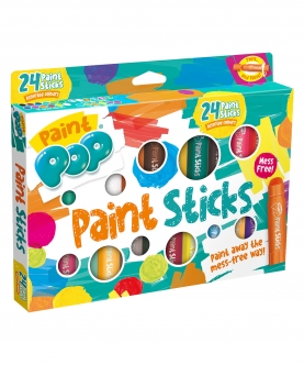 Paint Pop 24 Pack Assorted Quick Dry Paint Sticks