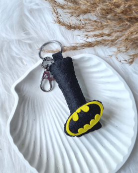 Initial With Character Keychain-Batman