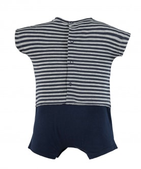 Ido Romper with Faux Striped T-Shirt For Baby Boys
