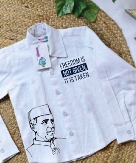 Jawahar Lal Nehru Handpainted Shirt