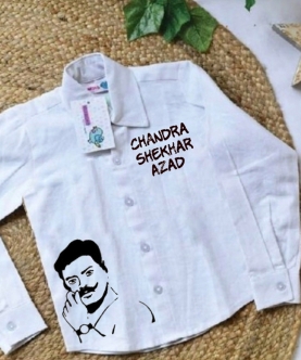 Handpainted Chandra Shekhar Azad Shirt