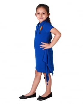 Girls Front Tie -up style Dress with Hot Air Balloon motif