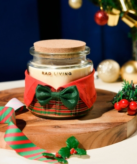 Jolly Santa - Scented Double Wick Candle Jar