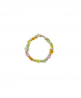 Multi Color Beaded Pearl Bracelet