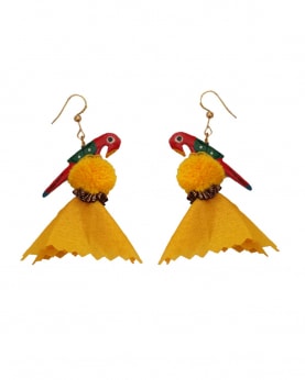 Yellow Cloth Parrot Hangings