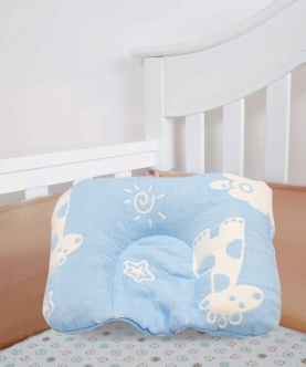 Baby Moo Giraffe Blue Baby Pillow