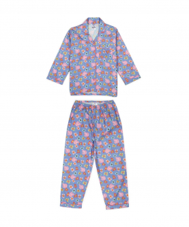 Peppa Pig Flowers Print Long Sleeve Kids Night Suit