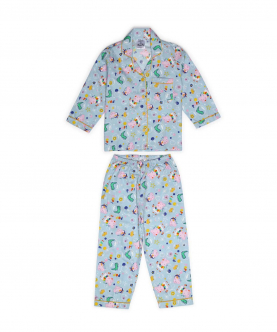 Peppa and George Print Long Sleeve Kids Night Suit