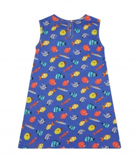 A-Line Dress - Fuzzy Fishes