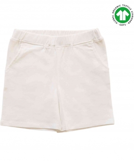 Unisex Short With Pockets - White