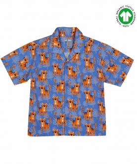 Half Sleeves Shirt - Tiger Foliage