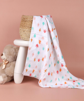 Fun In Forest Bamboo Swaddle