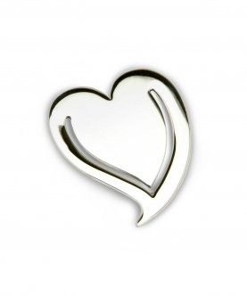Sterling Silver Heart Bookmark (13 gm)