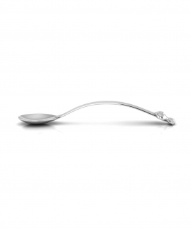 Sterling Silver Spoon For Baby And Child-Curved Handle With Duck (25 gm)