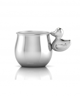 Sterling Silver Baby Cup With A Duck Handle (65 gm)