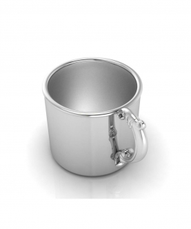 Sterling Silver Baby Cup-Classic With A Victorian Handle (65 gm)