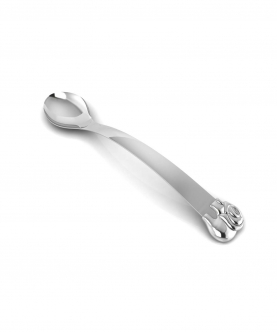Sterling Silver Baby Spoon For Baby And Child-Curved Handle With Elephant (25 gm)