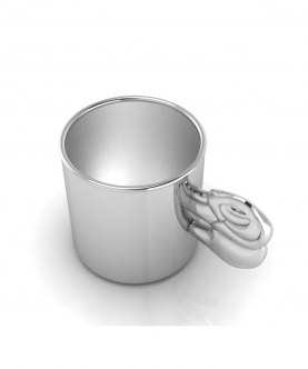 Sterling Silver Baby Cup With Elephant Handle (65 gm)
