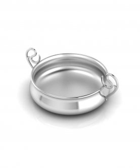 Sterling Silver Dinner Set For Baby And Child-Curved Feeding Set (178 gm)