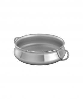Silver Plated Bowl For Baby & Child-Twisted Handle Feeding Porringer
