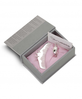 Sterling Silver Gift Set For Baby And Child-Hamper With Bracelet And Comb (38 gm)