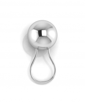 Sterling Silver Ball Baby Rattle (22 gm)