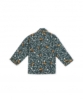 Fox Print Flannel Night Suit