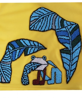 Yellow Hoodie with Froodie Embroidery