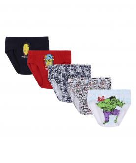 Avengers Boys Brief Solid Assorted Pack Of 5