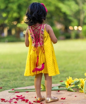 Yellow Birdie Dress