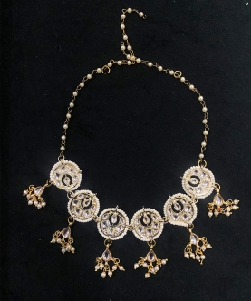 Kundan round choker necklace