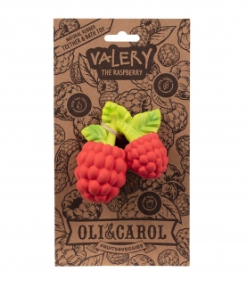Oli & Carol Valery The Raspberry Natural Rubber Teether
