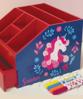 Stationery Stand With Drawer