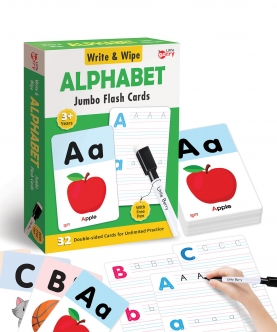 Alphabet Write & Wipe Jumbo Activity Flash Cards 32 Cards


