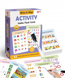 Activity Write And Wipe Jumbo Flash Cards 32 Cards