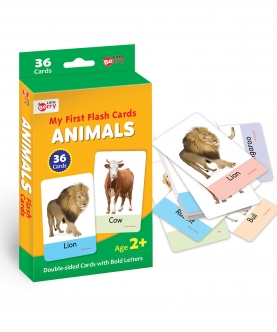 My First Animals Flash Cards-36 Cards - Fun Learning Game