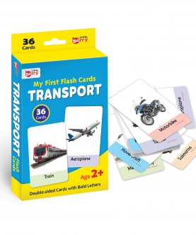 My First Transport Flash Cards-36 Cards - Fun Learning Game
