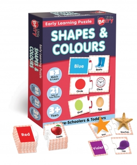 Shapes And Colors Match And Learn Jigsaw Puzzle Game- 42 Pcs