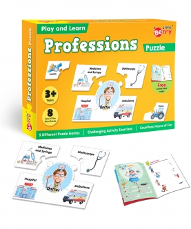 Professions Play & Learn Puzzle With Activity Book - 40 Pcs