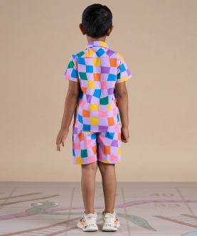 Snakes And Ladders Boys Rotary Print Shirt And Boxer Set
