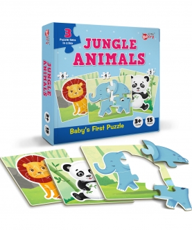 Jungle Animals - Fun & Educational Jigsaw Puzzle Set